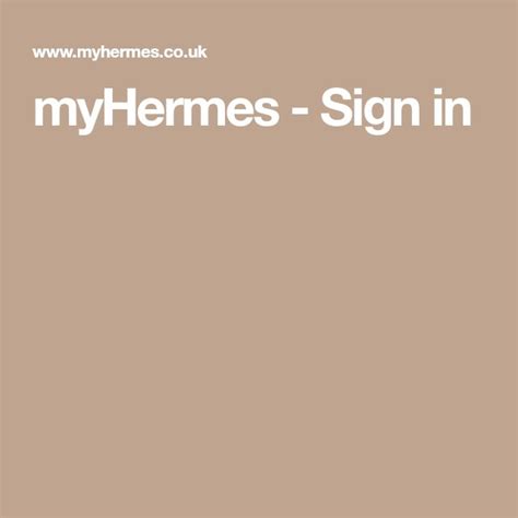 myhermes sign in UK